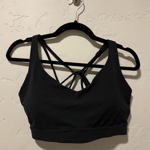 Strappy sports bra
